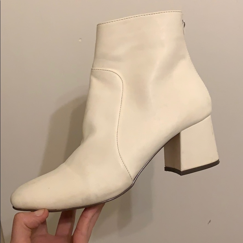 SOLD Urban Outfitters White Ankle Boots